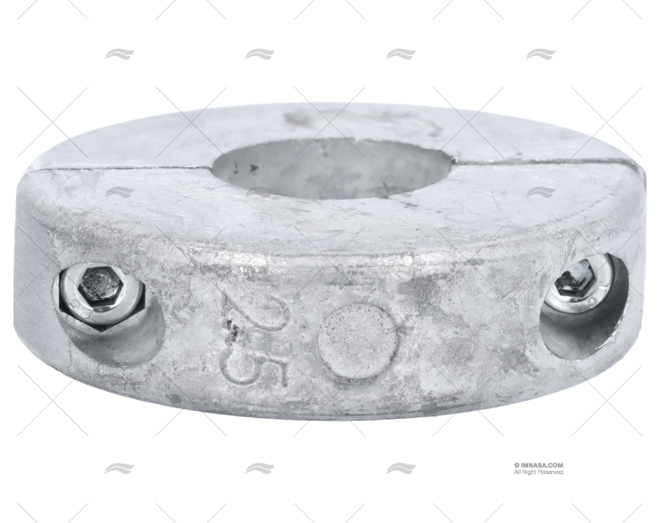 ANODO ZINCO COLLARE  25mm PIATTO GUARDIAN