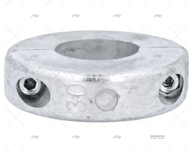 ANODO ZINCO COLLARE  30mm PIATTO GUARDIAN