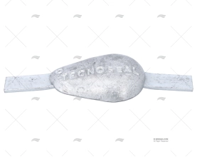 ANODO ZINCO OVALE 1 kg  DA SALDARE TECNOSEAL