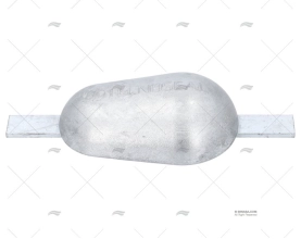 ÂNODO ZINCO PEIXE OVAL COM PLATINA 3kg TECNOSEAL