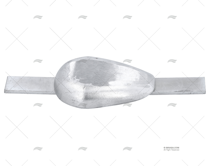 ZINC OVAL FISH ANODE W/PLATE 1kg