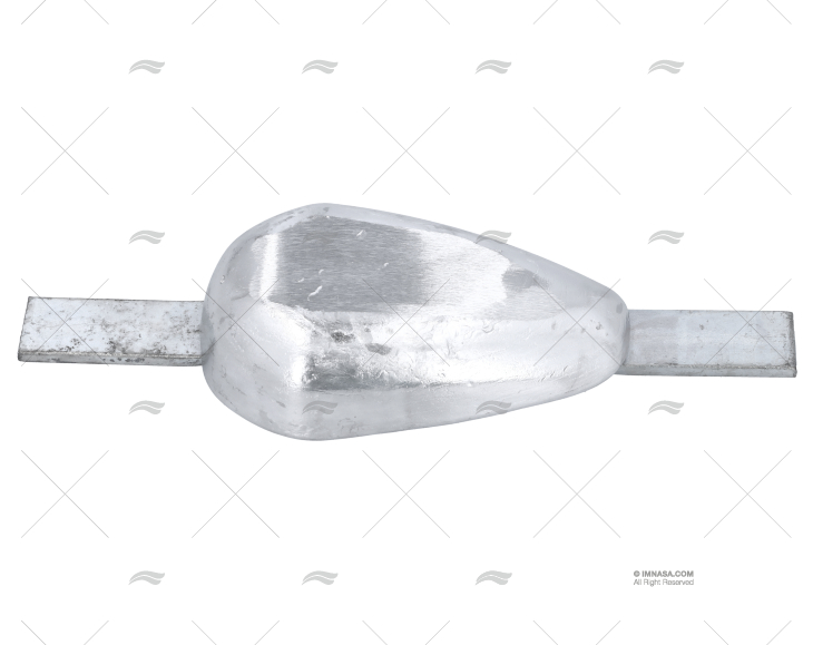 ZINC OVAL FISH ANODE W/PLATE 1.8kg