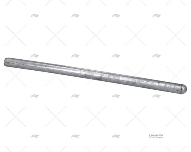 ÂNODO ZINCO BARRA 12x250mm 0,190kg