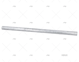 ÂNODO ZINCO BARRA 25x500mm 1,750kg