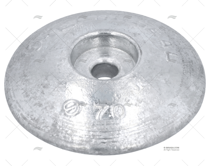 ÂNODO ZINCO LEME  70mm PESADO TECNOSEAL