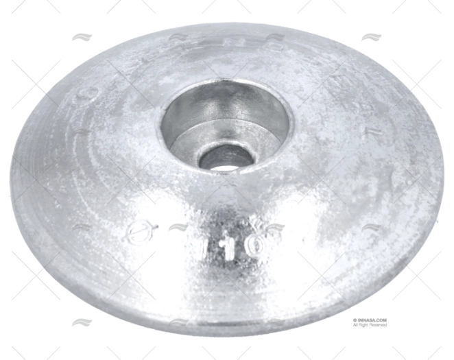 ÂNODO ZINCO LEME 110mm PESADO TECNOSEAL