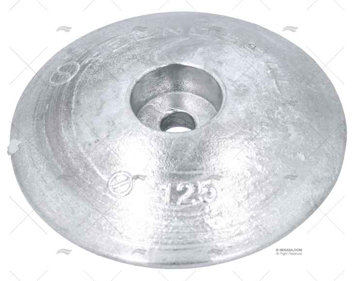 ÂNODO ZINCO LEME 125mm PESADO TECNOSEAL