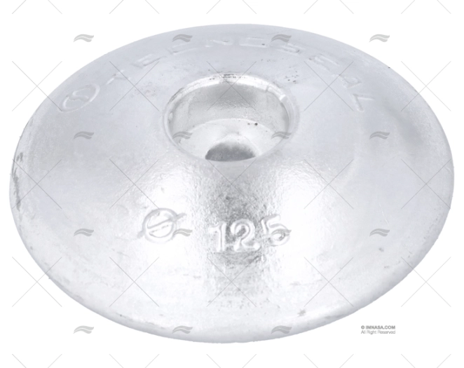 ÂNODO ALUMÍNIO PRATO 125mm TECNOSEAL