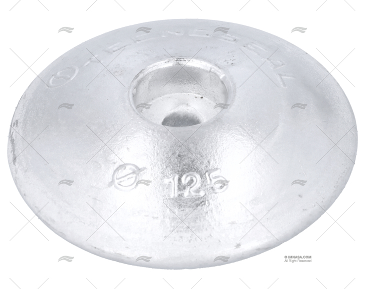 ÂNODO ALUMÍNIO PRATO 125mm TECNOSEAL