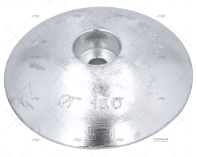 ÂNODO ZINCO LEME 140mm PESADO TECNOSEAL