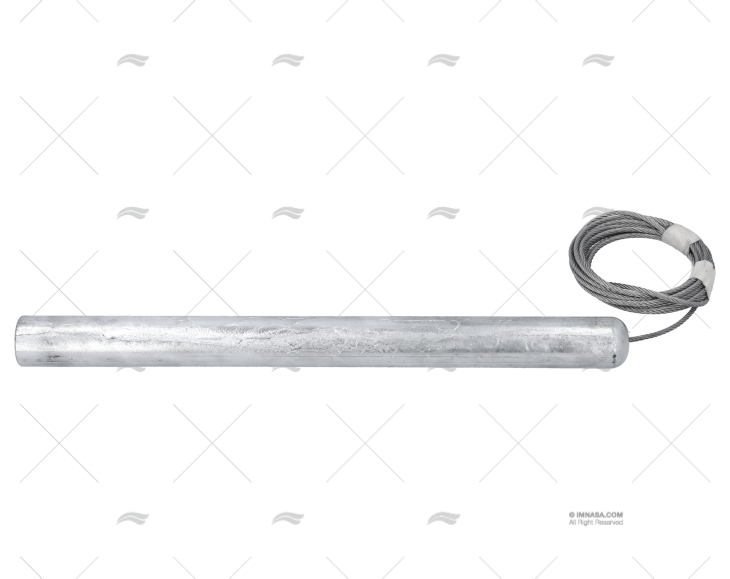 ÂNODO ZINCO BARRA 30x350mm 1,600kg PENDURAR GUARDIAN