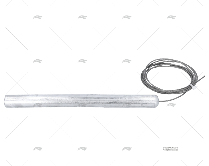 ANODO ZINCO BARRA  40x400mm 4kg DA APPENDERE GUARDIAN