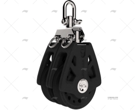 POLIA SINCRO T/60 DUPLO MAX. 10mm PRETA LEWMAR