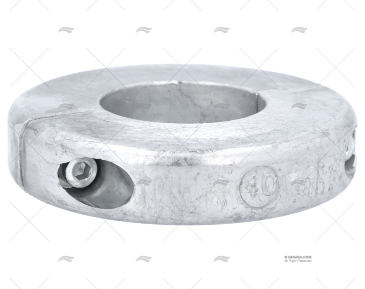 ÂNODO ZINCO ANEL  40mm PLANO