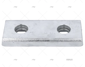 ÂNODO ZINCO RETANGULAR 200x80x22