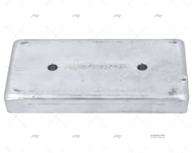 ANODO ZINCO LAMIERA 200x100x23