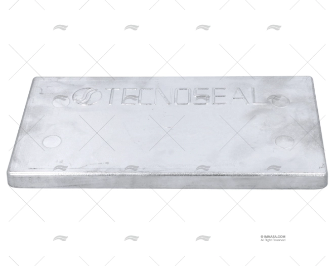 ÂNODO ZINCO PLACA ESQUENTADOR 300x150x22 TECNOSEAL