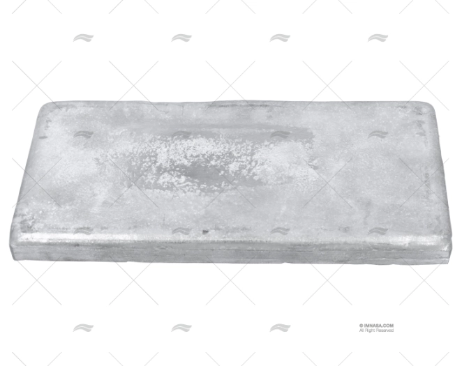 ÂNODO ZINCO PLACA ESQUENTADOR 300x150x22mm GUARDIAN