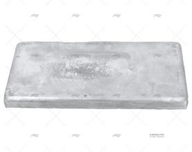 ANODE ZINC PLAQUE CHAUFFE-EAU 300x150x22 GUARDIAN