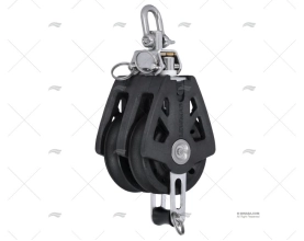 POLIA SINCRO T/50 DUPLO C/ANILHA.MAX10 BK LEWMAR