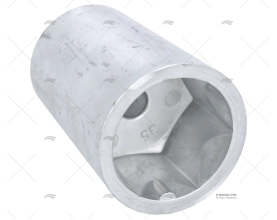 ANODO ZINCO PUNTA ASSE  35mm TECNOSEAL
