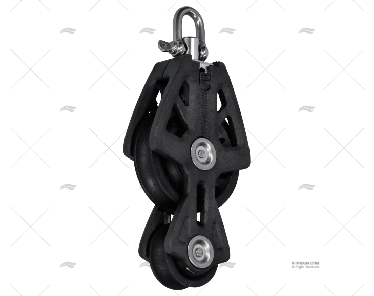 POLIA SINCRO VIOLIN MAX 10mm PRETA LEWMAR