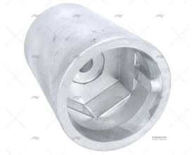 ANODO ZINCO PUNTA ASSE  50mm SCANALATO