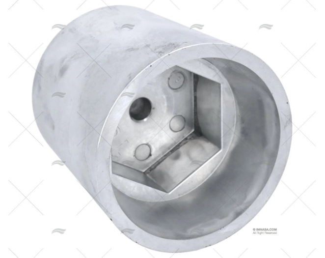 ÂNODO ZINCO PONTA EIXO 100mm HEXAGONAL