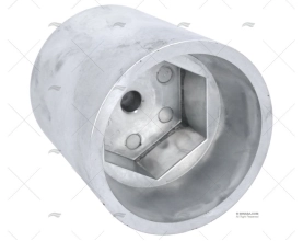 ÂNODO ZINCO PONTA EIXO 100mm HEXAGONAL
