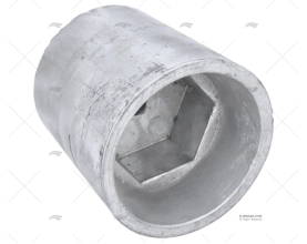 ANODO ZINCO PUNTA ASSE 100mm ESAGONALE GUARDIAN
