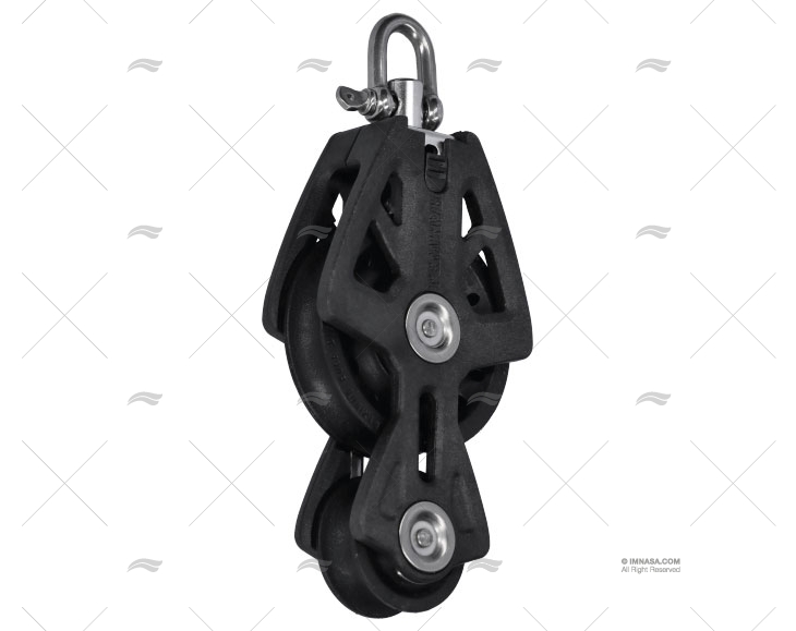 POLIA SINCRO VIOLINO T/90 MAX.14mm PRETA LEWMAR
