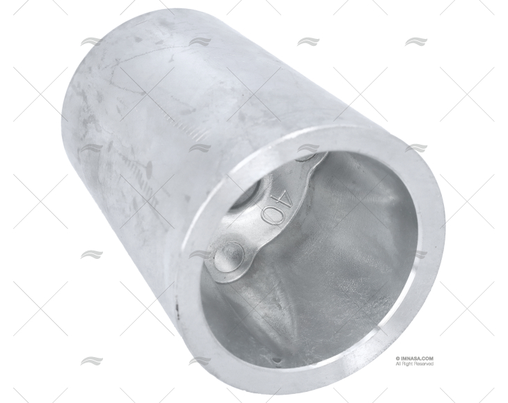 ANODO ZINCO PUNTA ASSE  40mm CHIAVETTATO