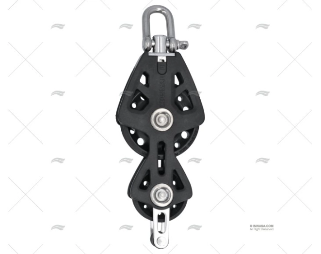 PULEGGIA VIOLINO CON FISSAGGIO T-90 NERA LEWMAR