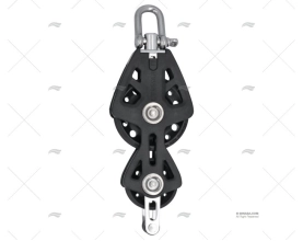 PULEGGIA VIOLINO CON FISSAGGIO T-90 NERA LEWMAR