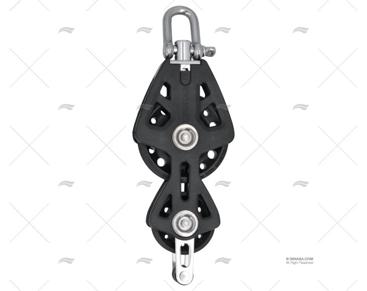 PULEGGIA VIOLINO CON FISSAGGIO T-90 NERA LEWMAR
