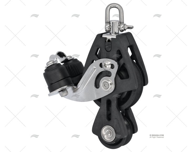 PULEGGIA SINCRO VIOLIN+STROZZASCOTTA MAX.10mm BK LEWMAR