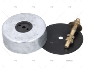 Anodo zinco poppa 135MM 4,3kg con Kit TECNOSEAL
