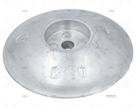 ANODO ZINCO DISCO  90mm TECNOSEAL