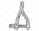 SHACKLE TWISTED 'D' 4mm S.S.