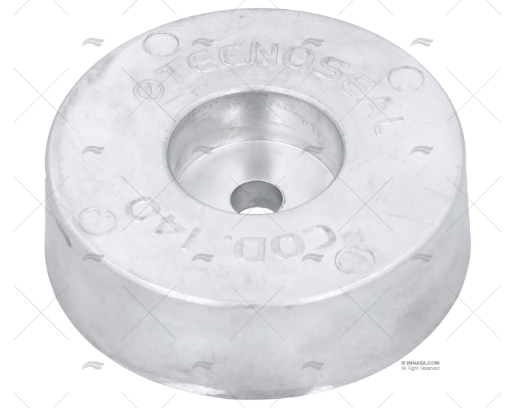 ÂNODO ZINCO POPA 125MM 2,65kg TECNOSEAL