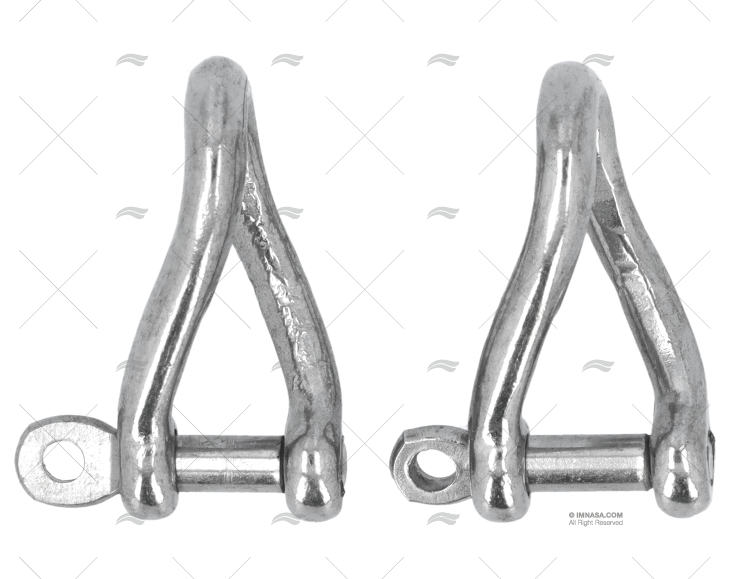 MANILHA REVIRADA INOX 05mm (2ud)