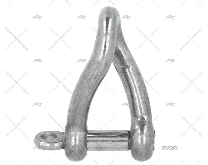 SHACKLE TWISTED 'D' 8mm S.S.