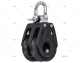 CONTROL PULLEY T3 DOUBLE BLACK LEWMAR