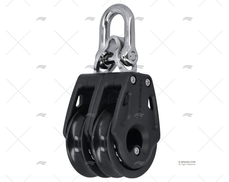 CONTROL PULLEY 40mm DOUBLE BLACK