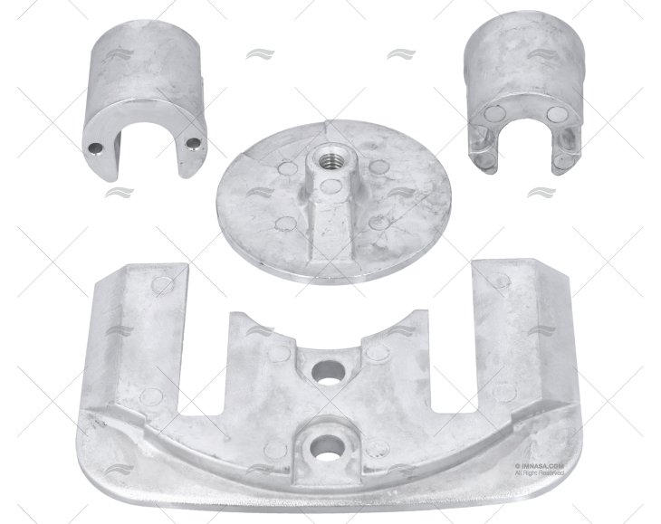 KIT ÂNODOS BRAVO II-Í ALUMINIO S/PARAFUS