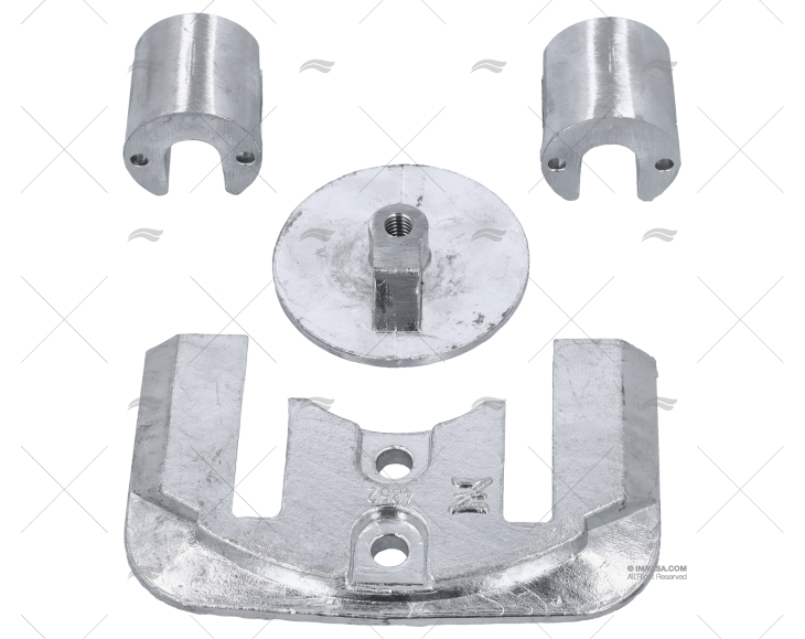ÂNODO ZINCO KIT MERCURY BRAVO 2 & 3 ZINETI