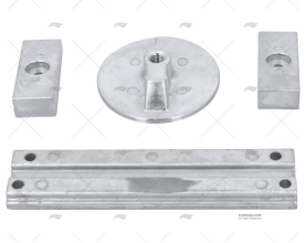 ÂNODO ZINCO KIT VERADO 4 (SEM PARAFUSOS)