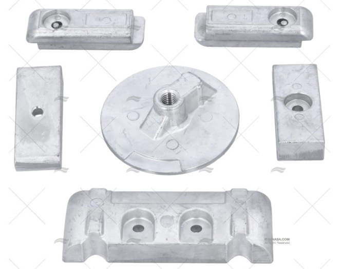 ÂNODO ZINCO KIT VERADO 6 (SEM PARAFUSOS)