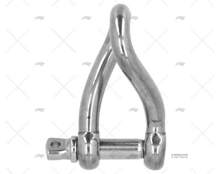 SHACKLE TWISTED 'D' 10mm S.S.