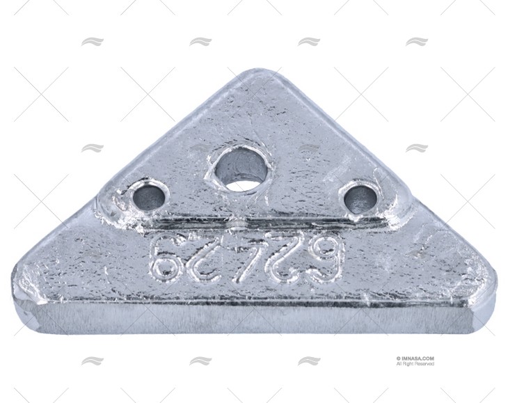 ANODE TRIANGULAR PLATE VOLVO 6mm